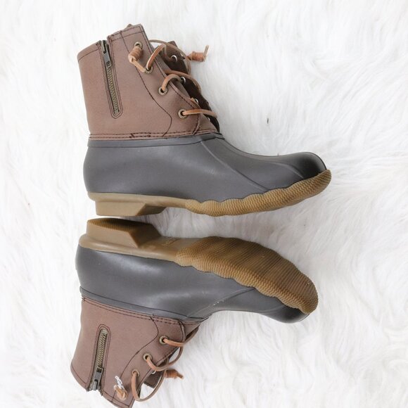 Sperry | Brown Saltwater Duck Boots 9.5 - Picture 3 of 5